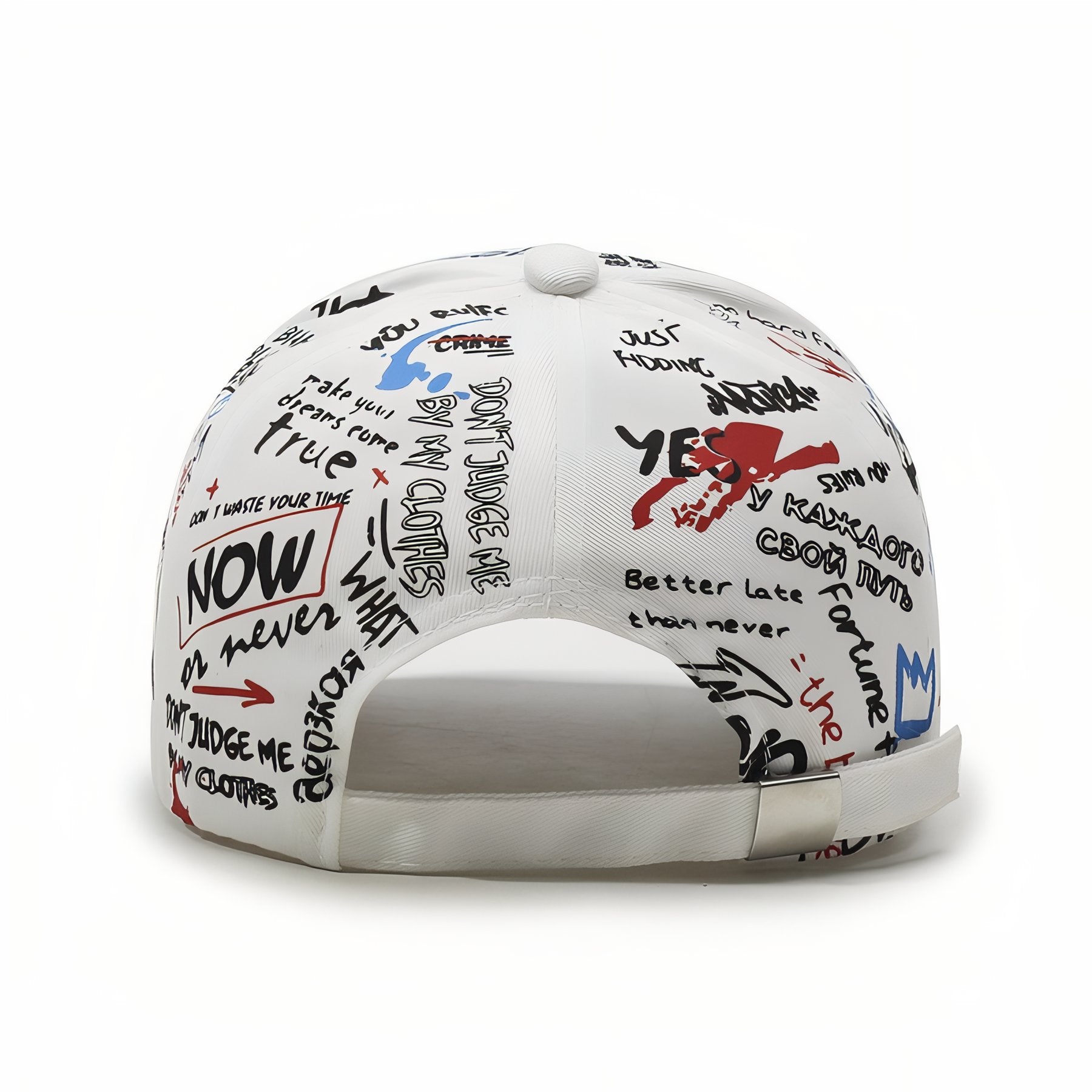 Men’s Graffiti Print Baseball Cap | Adjustable Strap | Curved Brim Streetwear Hat